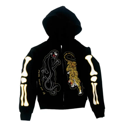 Ying Yang Bone Hoodie (Black)