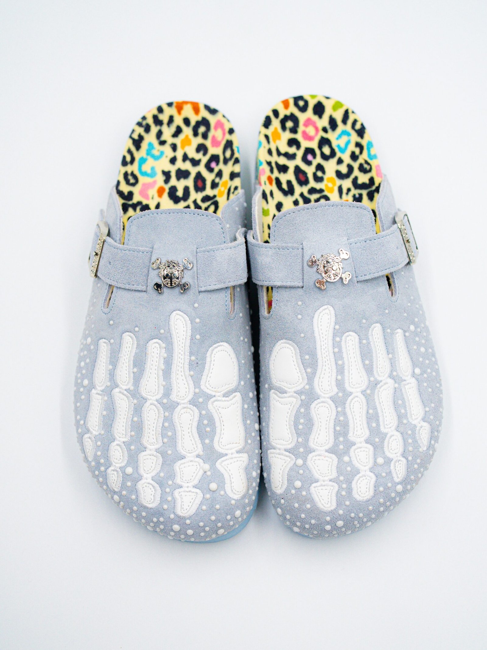 Octavious Marks Blue Leopard Lobster Clogs