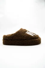 Mocha Brown Teddy Slippers